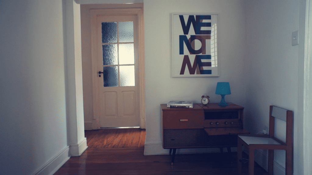 Interior of We Hostel’s stylish common room in São Paulo.