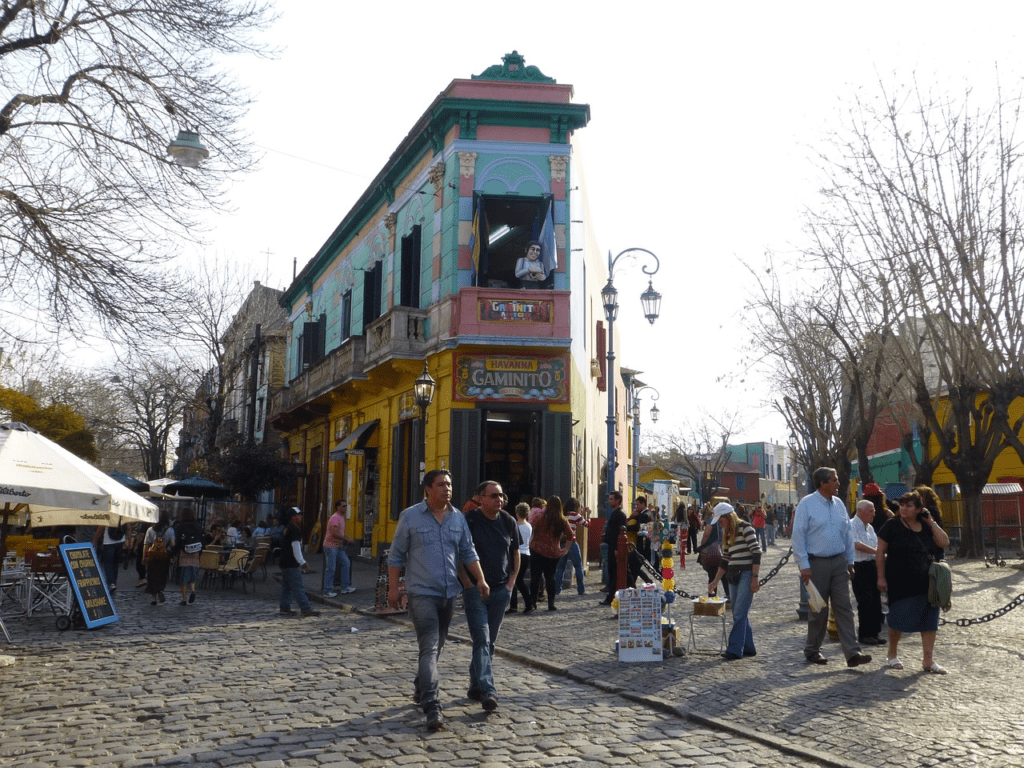 Colorful Caminito Street in La Boca, Buenos Aires