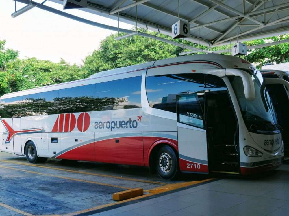 Mexico bus travel guide – ADO bus at station